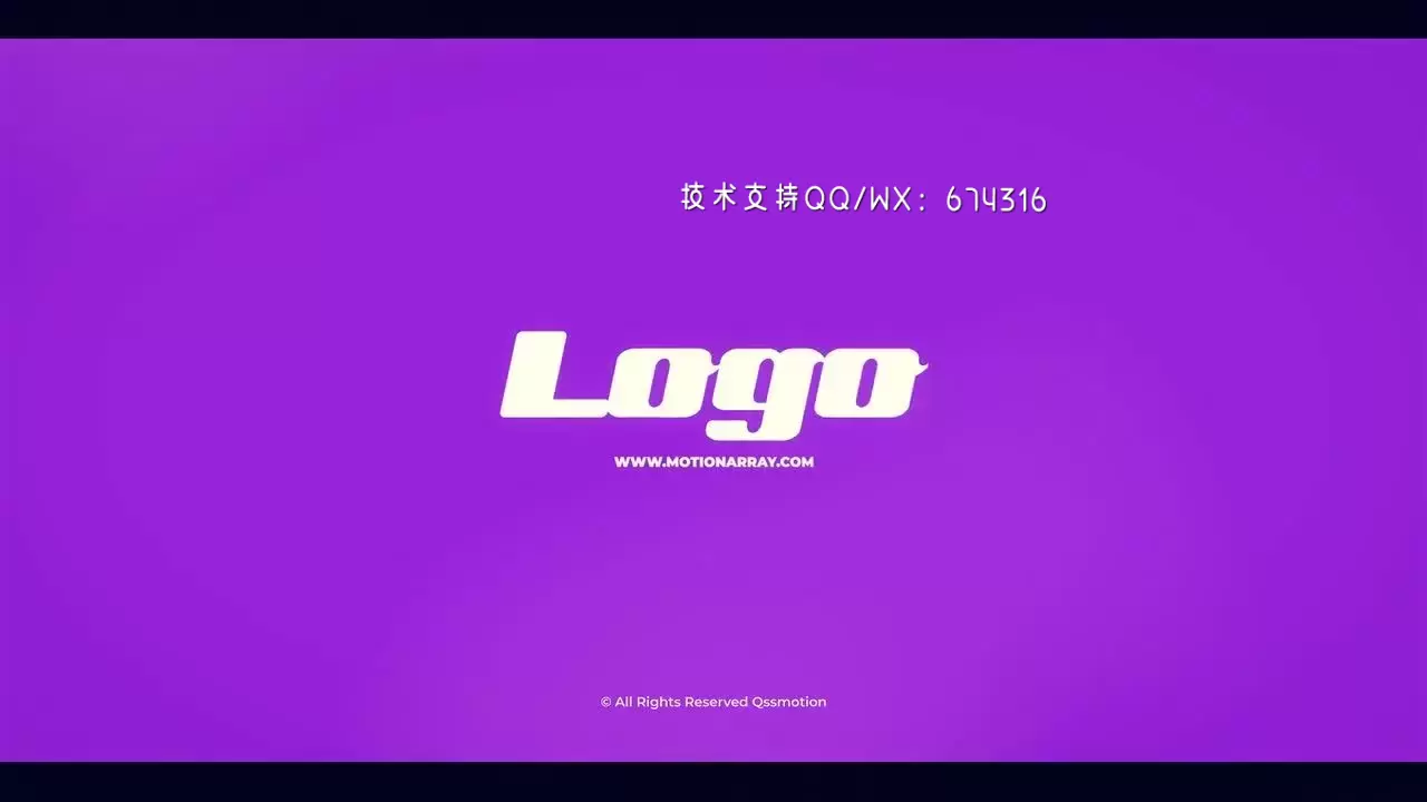简单动态logo视频特效AE模板视频下载