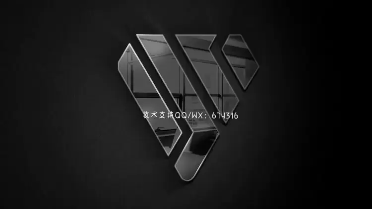 简短的公司LOGO标志展示AE模板视频下载(含音频)