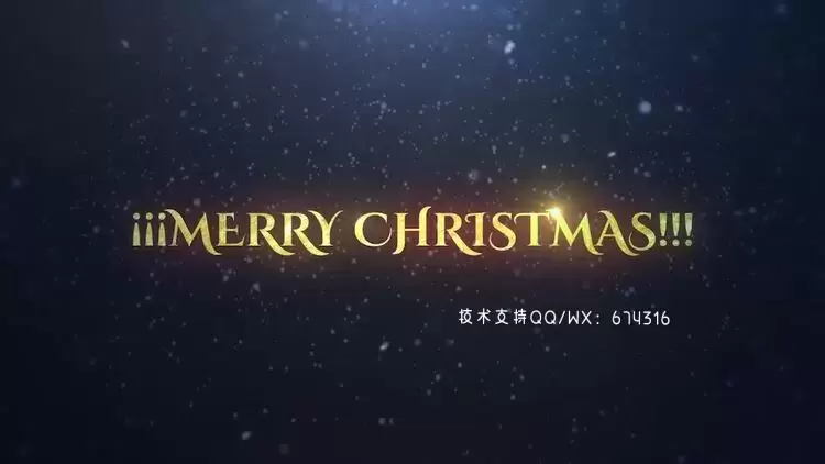 动画精美的圣诞节LOGO标志AE模板视频下载(含音频)