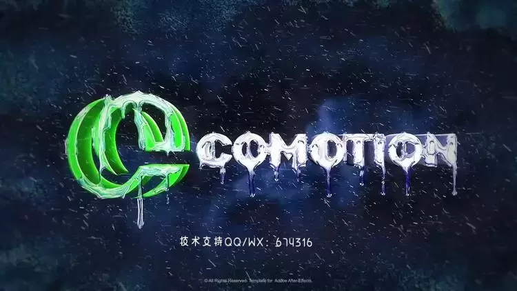 冷酷的冰墙LOGO标志AE模板视频下载(含音频)