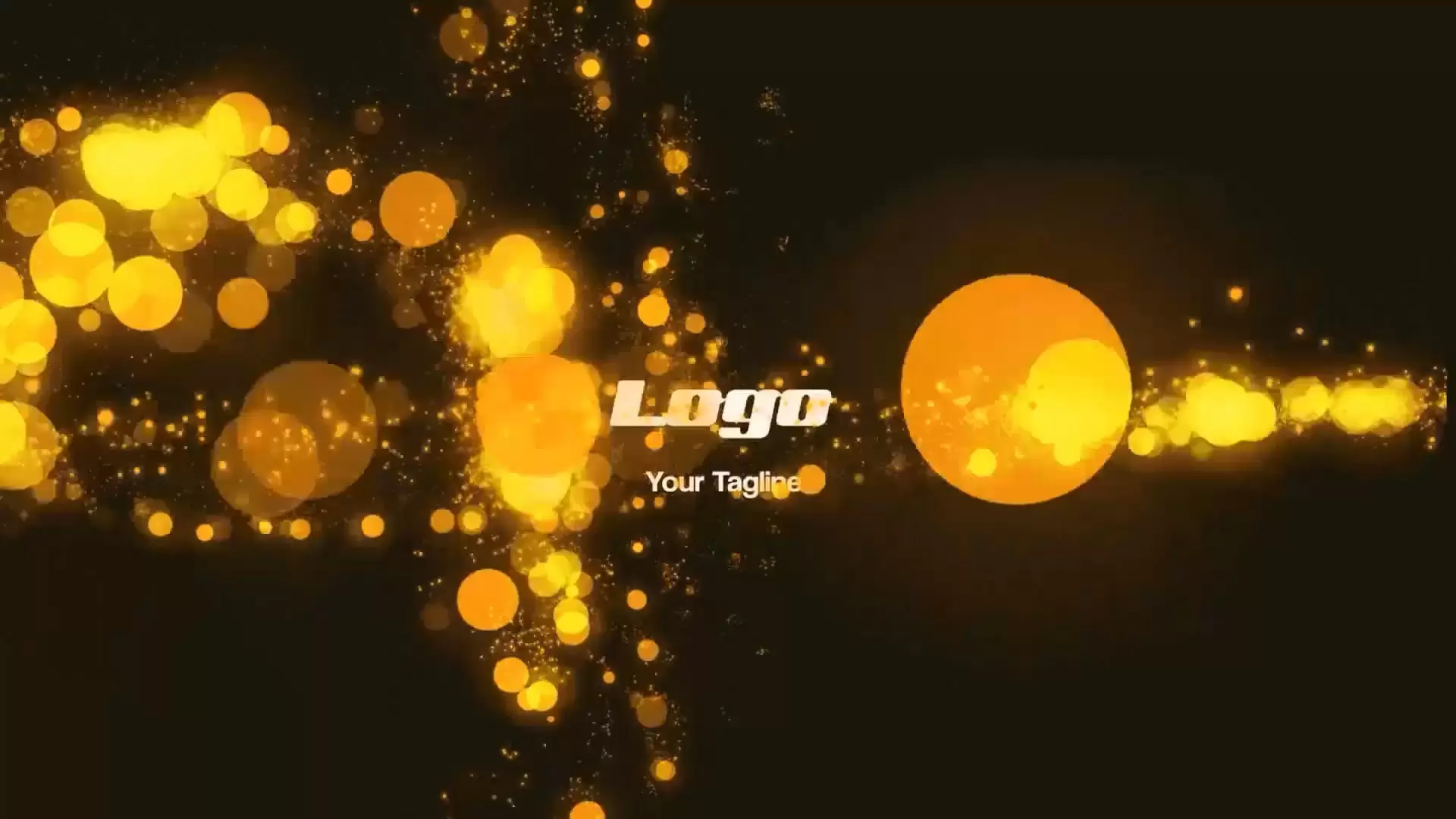电影粒子LOGO标志显示AE模板视频下载(含音频)