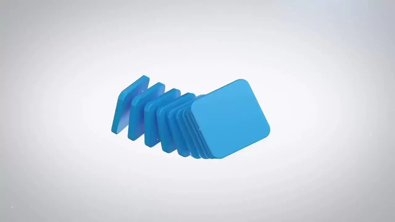 3D动态方形logo特效动画模板视频下载(含音频)