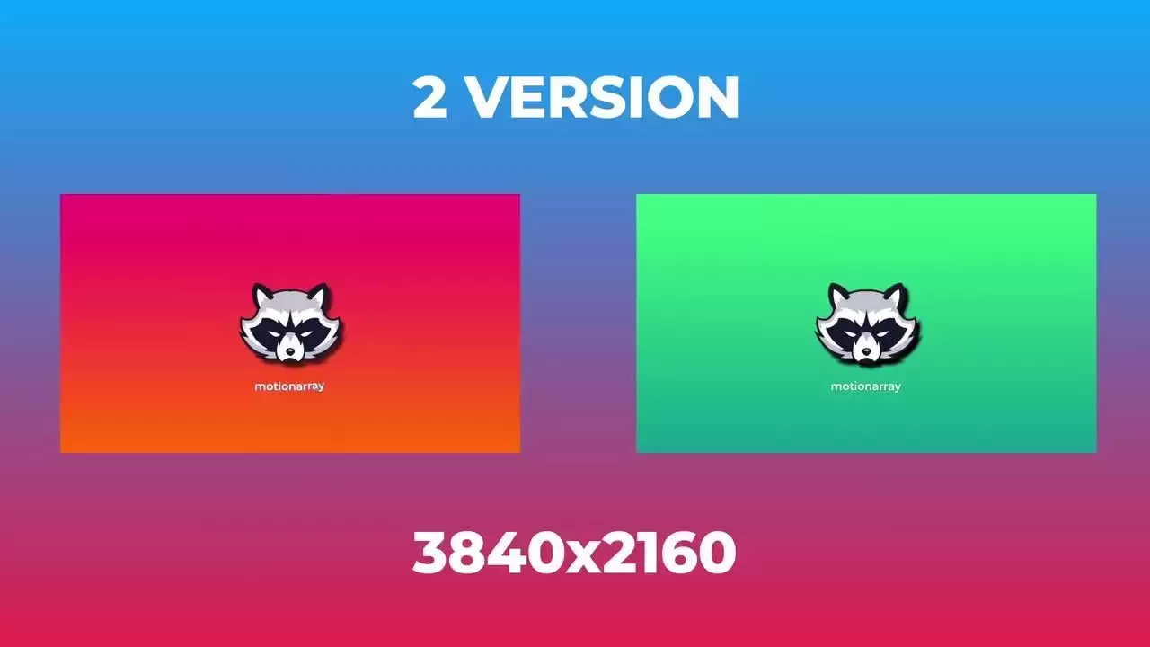 2个Logo显示AE模板视频下载(含音频)