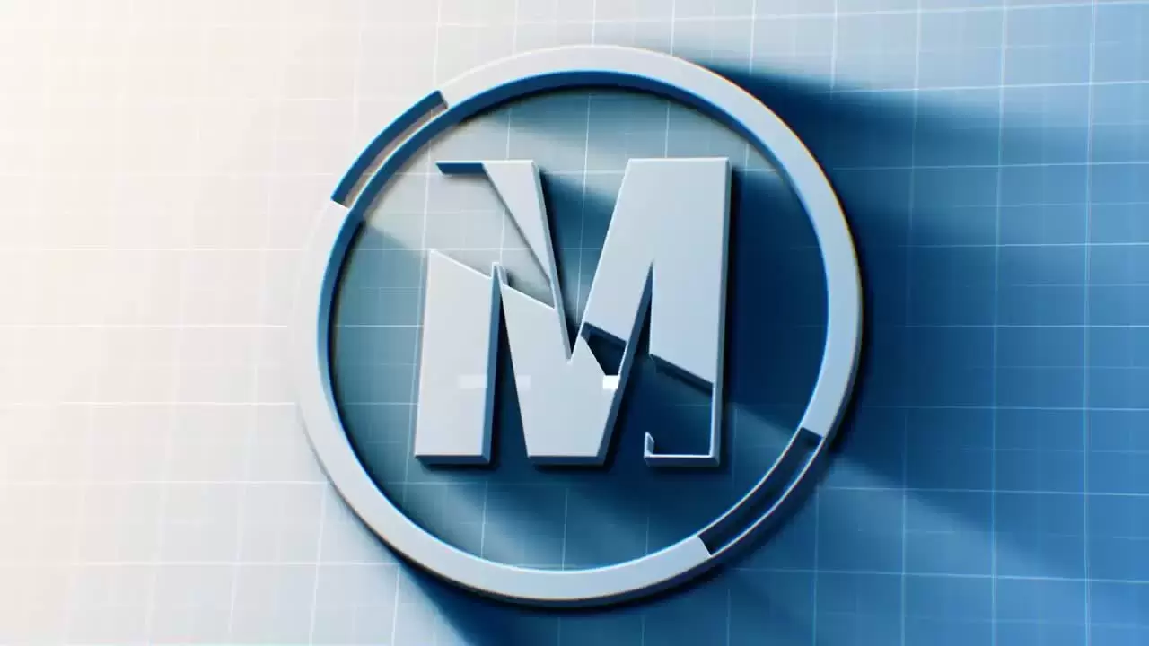 干净的3DLOGO标志AE模板视频下载