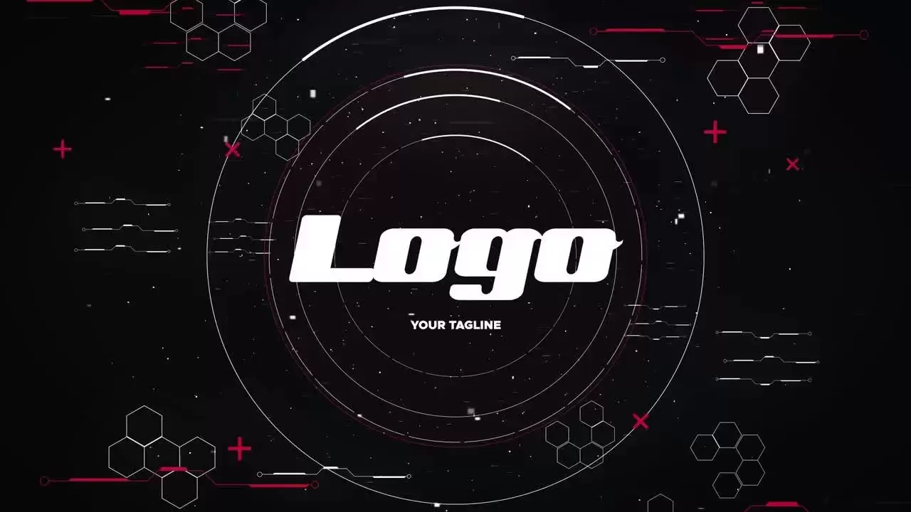 动感活力创意的动画数字LOGO标志AE模板视频下载(含音频)