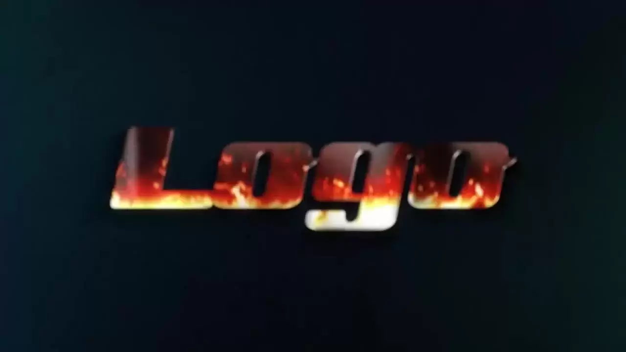 火焰火焰燃烧火焰火焰燃烧火焰燃烧金属动画LOGO标志显示AE模板视频下载(含音频)