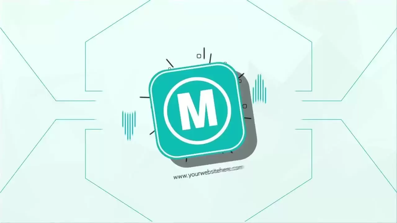 干净流畅简单动态动画LOGO标志展示AE模板视频下载(含音频)