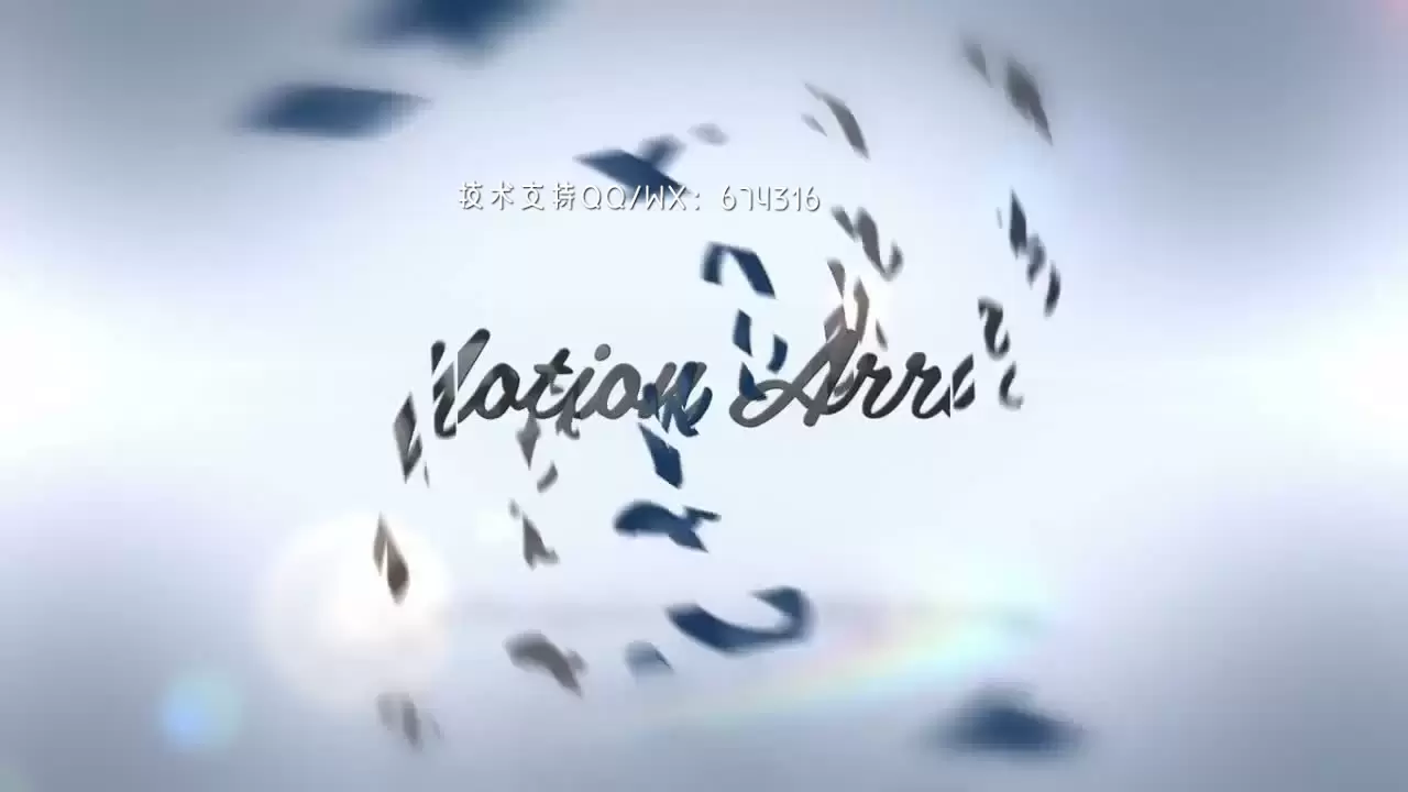 超现代的飞入动画LOGO标志展示AE模板视频下载