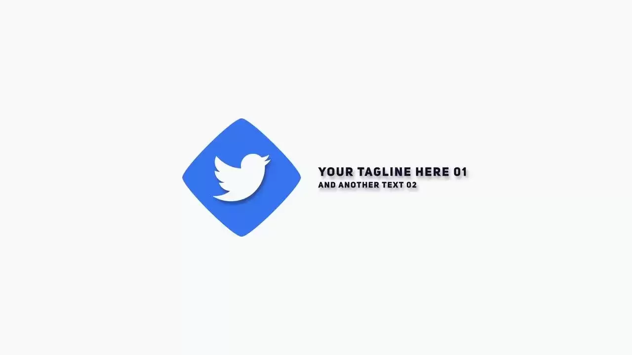 社交媒体平面LOGO标志介绍AE模板视频下载