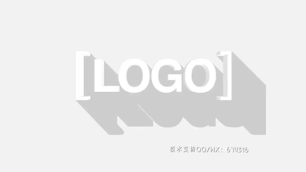 简介的logo动画展示AE模板视频下载(含音频)