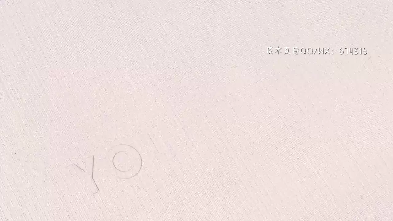 纸张浮雕LOGO标志显示AE模板视频下载(含音频)