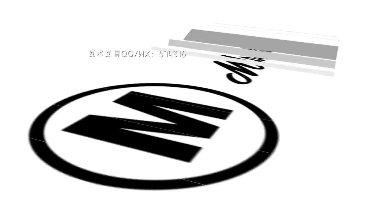 扁平化风格LOGO文字标题片头AE模板视频下载(含音频)