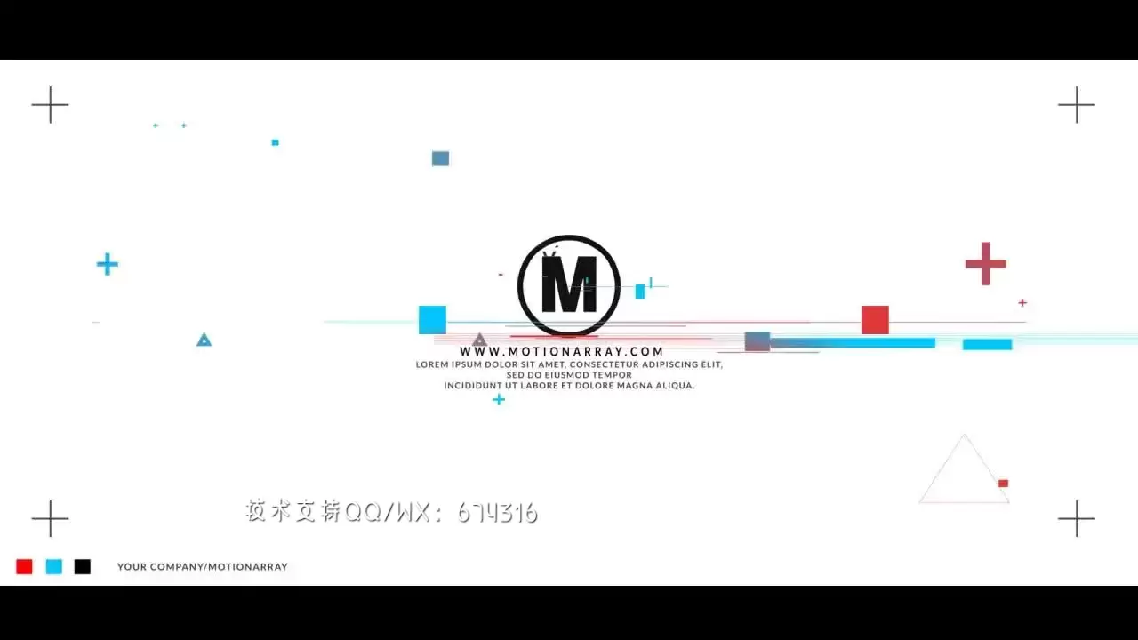 时尚彩色效果LOGO标志展示AE模板视频下载(含音频)