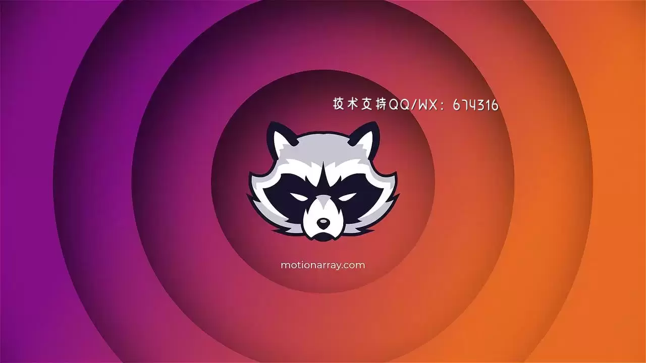 时尚干净创意的形状图层展示LOGO标志AE模板视频下载(含音频)