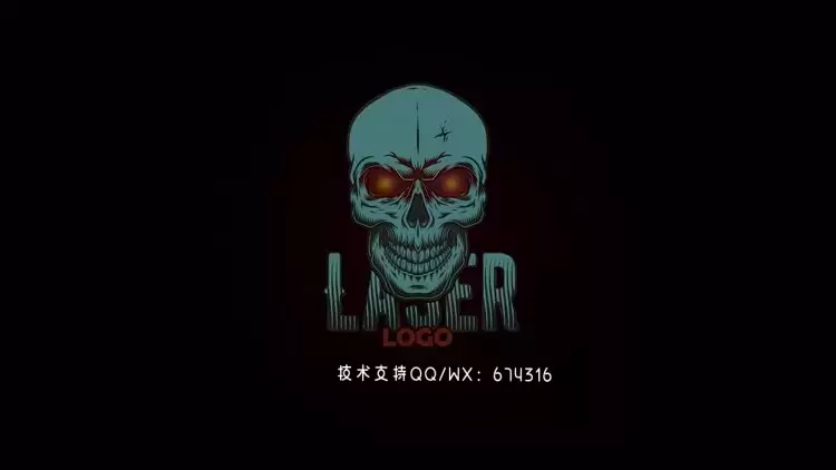 激光标志显示AE模板视频下载(含音频)