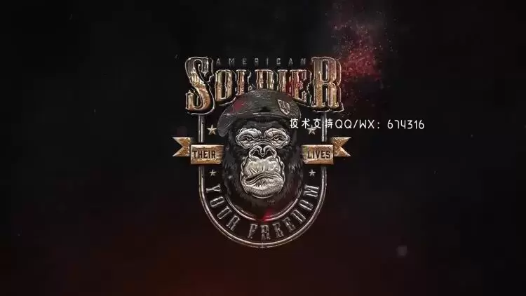 火火焰燃烧的火标志AE模板视频下载(含音频)