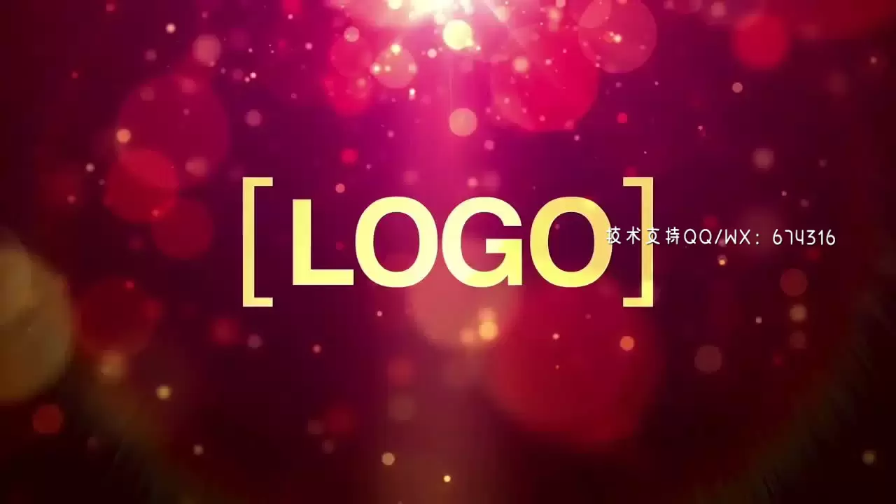 散景LOGO标志AE模板视频下载(含音频)