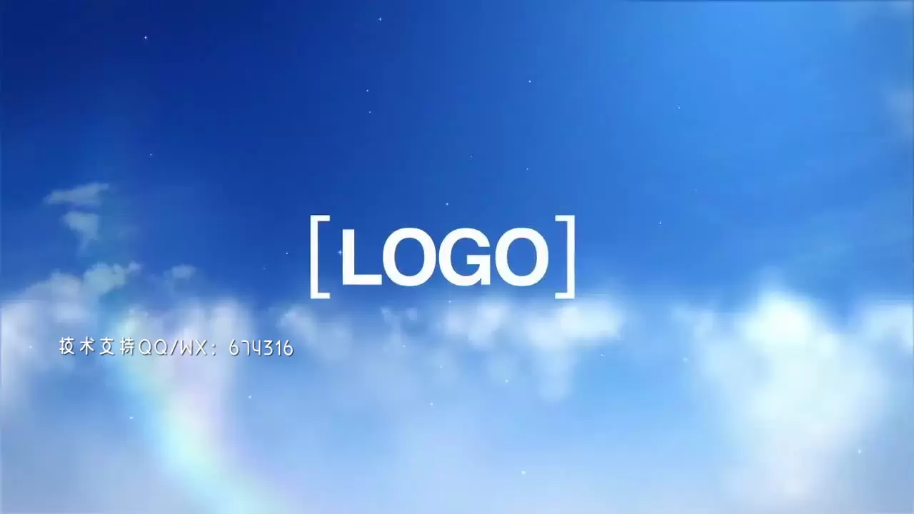 缩略图云端灵感LOGO标志展示AE模板视频下载(含音频)