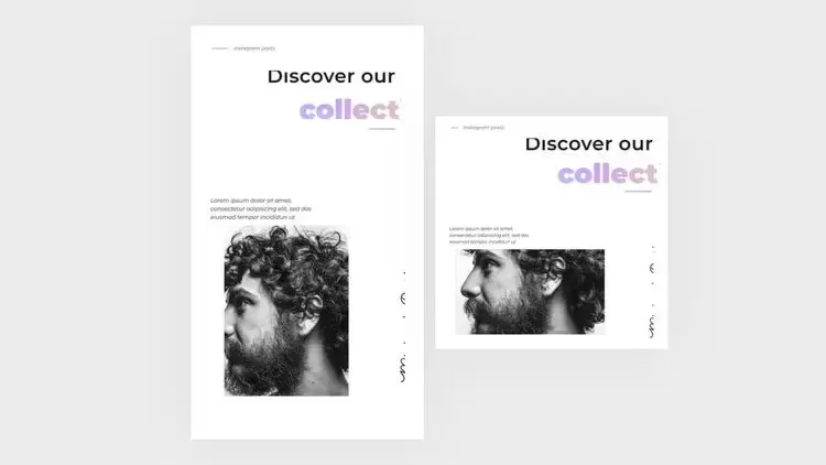 现代极简主义帖子和故事PR模板视频下载插图
