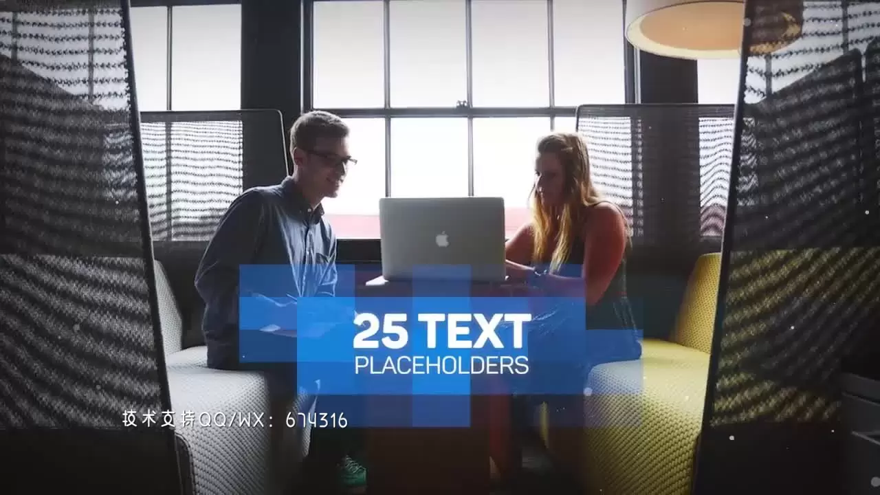 优雅漂亮的玻璃质感图文展示PR模板视频下载插图