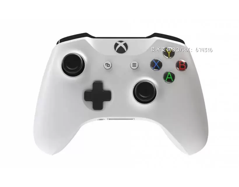 XBOX ONE 游戏主机手柄3D模型下载 (C4D,OBJ)插图