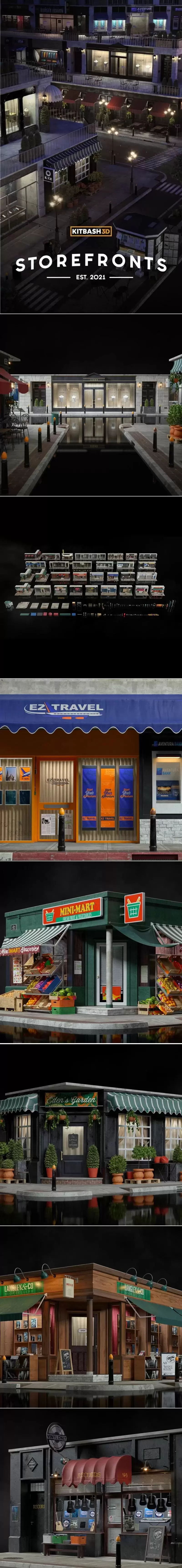 11GB+的 C4D&Blender必备的多种商店店铺3D场景模型下载(C4D,Blend,FBX,OBJ)插图 11GB+的 C4D&Blender必备的多种商店店铺3D场景模型下载(C4D,Blend,FBX,OBJ)插图