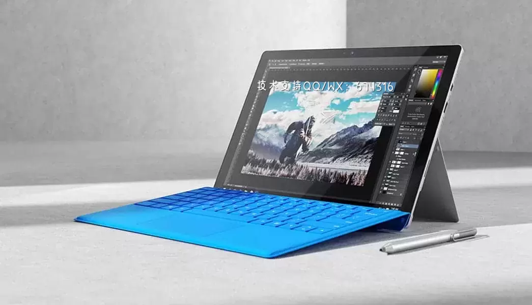 微软 Surface Pro 4 平板电脑3D模型下载 (C4D,OBJ,FBX)插图