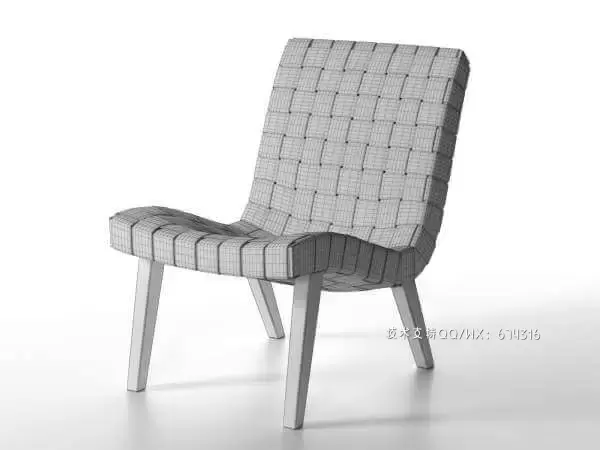 645W沙发躺椅3D模型 (MAX,C4D,FBX,OBJ)插图3