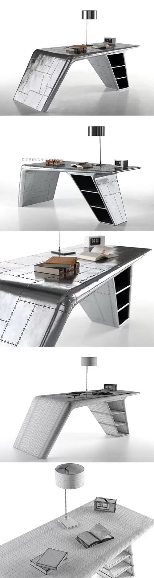 飞行员瓦尔基里办公桌3D模型 (MAX,FBX,C4D,OBJ)插图