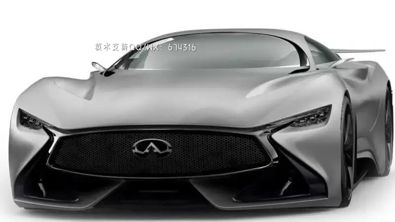 英菲尼迪 Vision Gran Turismo 2014 概念跑车汽车3D模型 (MAX,3DS,FBX,OBJ,C4D,LWO,TEX)下载
