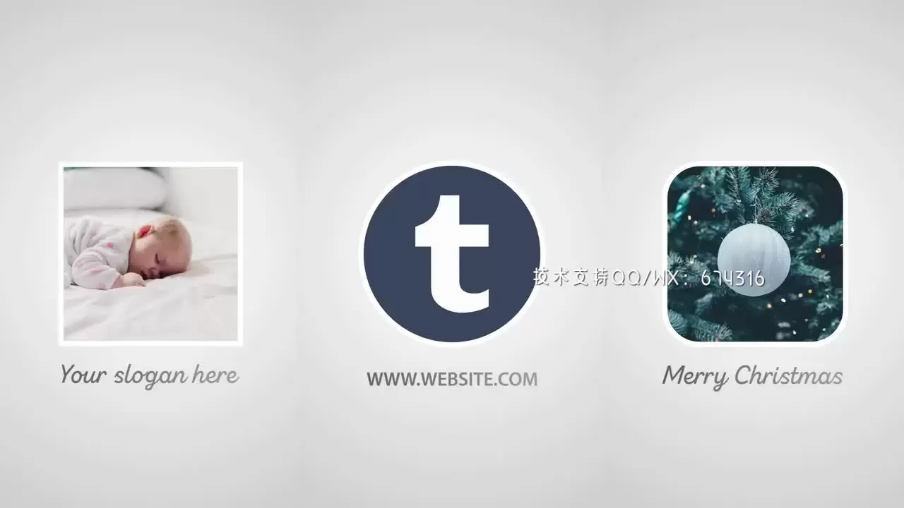 页面LOGO标志AE模板视频下载(含音频)