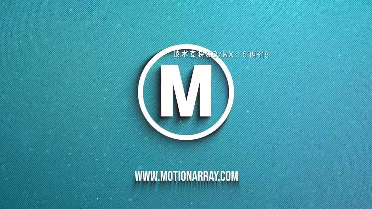 现代干净简单的动态平面标志展示AE模板视频下载(含音频)