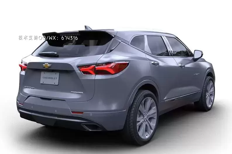 雪佛兰 Blazer Premier 2019 越野车汽车3D模型 (MAX,3DS,FBX,OBJ,C4D,LWO,TEX)