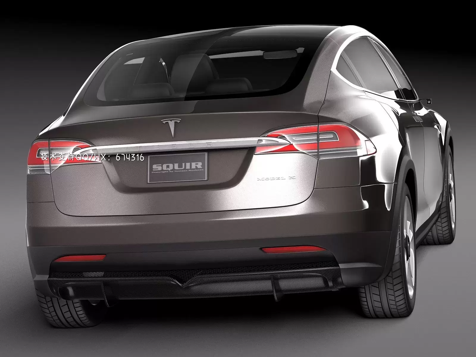 特斯拉 Tesla Model X Prototype 2012 电动车汽车3D模型下载 (MAX,3DS,FBX,OBJ,C4D,LWO,TEX)插图5 1627474709_006