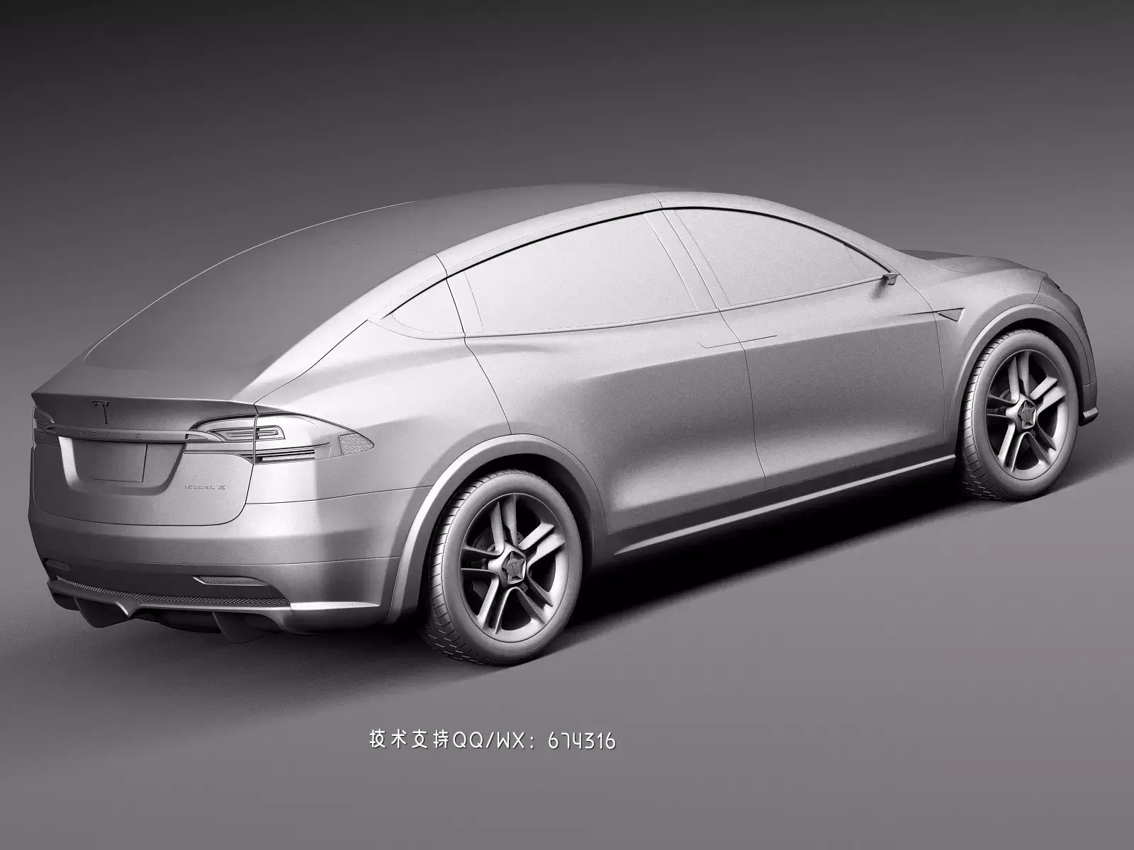 特斯拉 Tesla Model X Prototype 2012 电动车汽车3D模型下载 (MAX,3DS,FBX,OBJ,C4D,LWO,TEX)插图7 1627474647_008