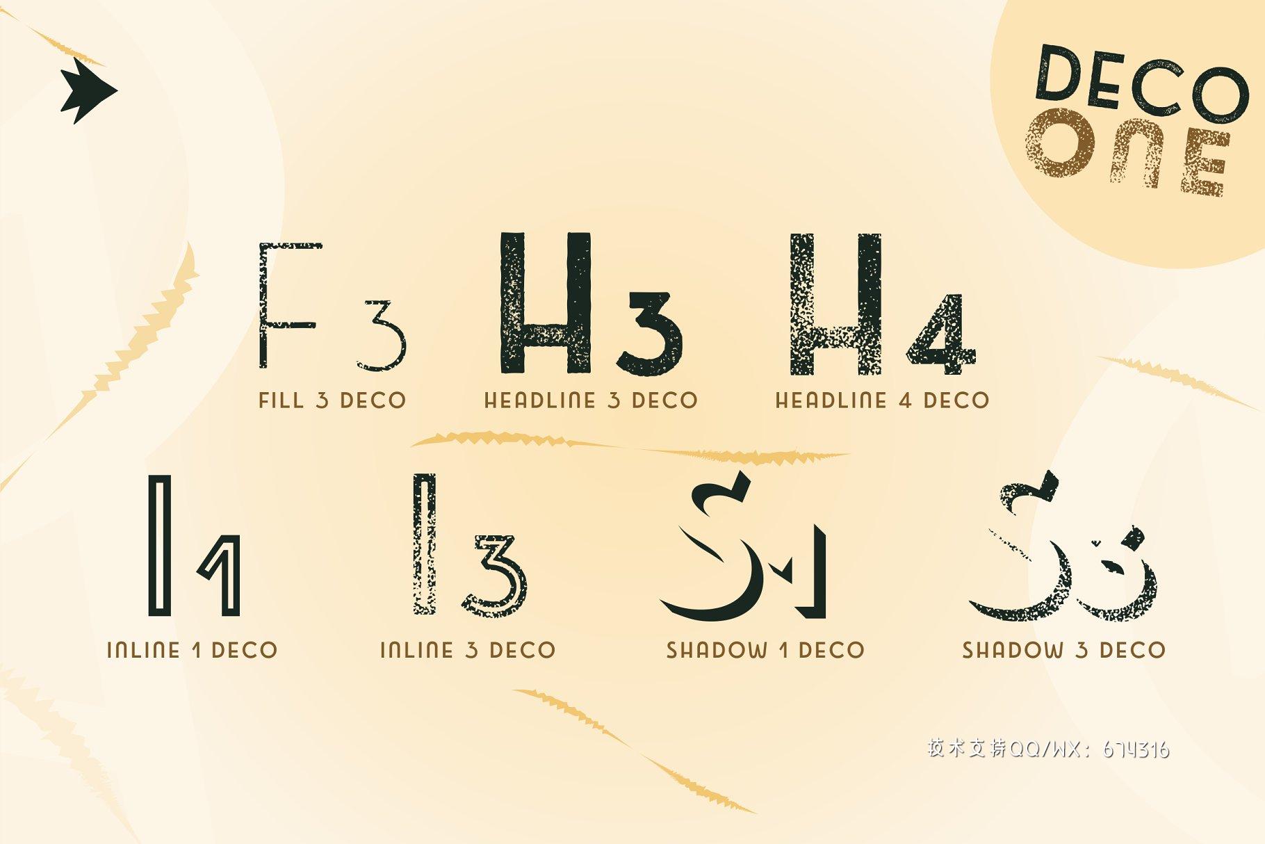 手绘炭笔字体 Emblema Headline 1DECO下载