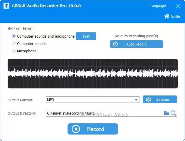 缩略图[WIN]GiliSoft Audio Recorder Pro (功能强大录音软件) 11.6 中文特别版