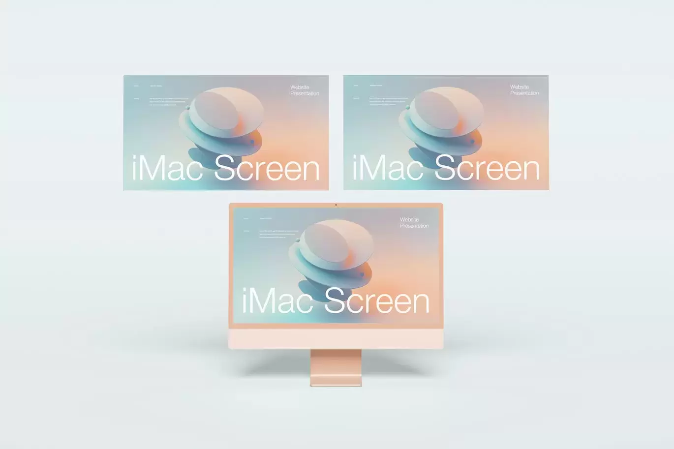 缩略图iMac 屏幕演示样机 (PSD,JPG)下载