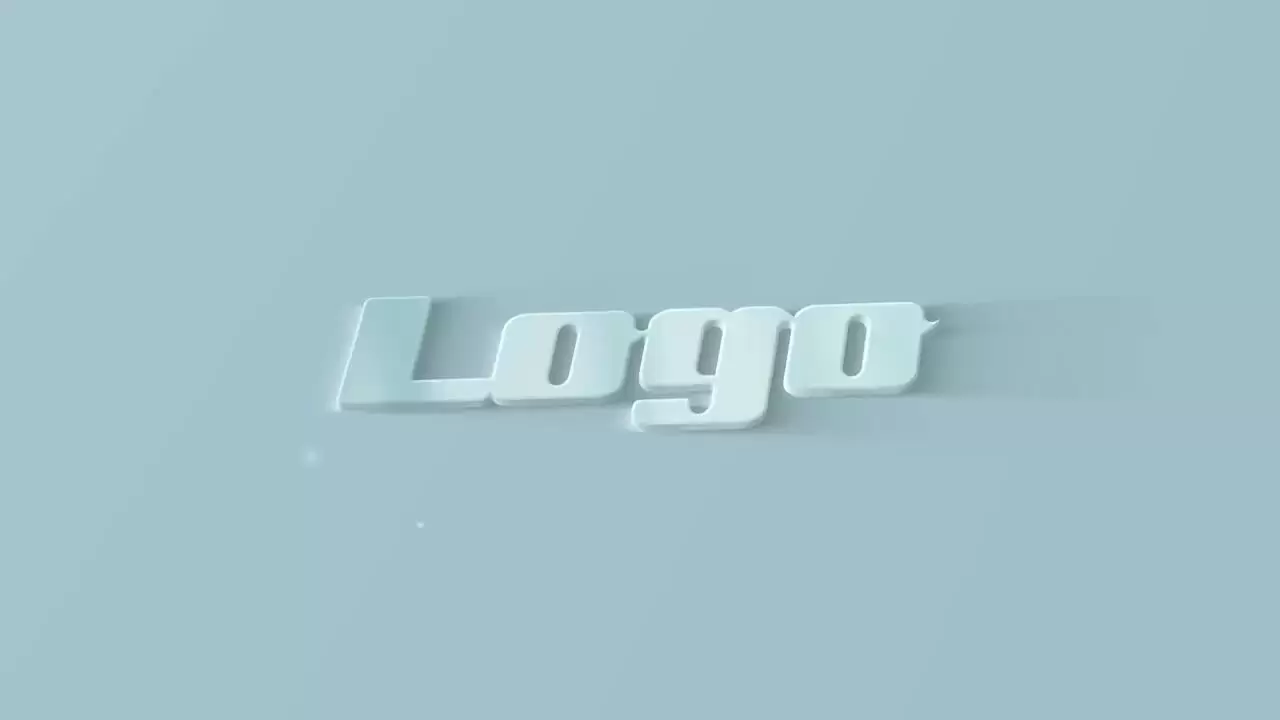 缩略图轻型3D清洁灯LOGO标志显示AE模板视频下载(含音频)