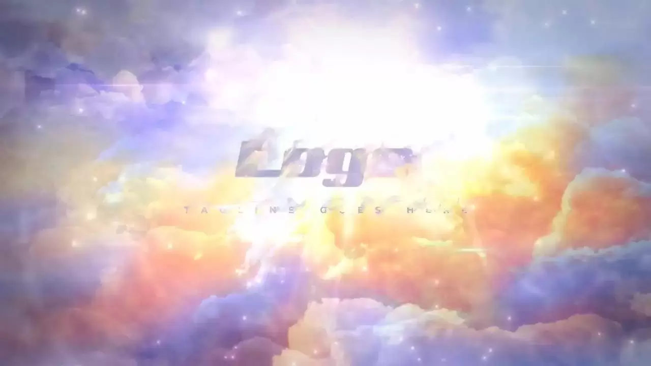 简洁创意个性云层效果LOGO标志展示AE模板视频下载
