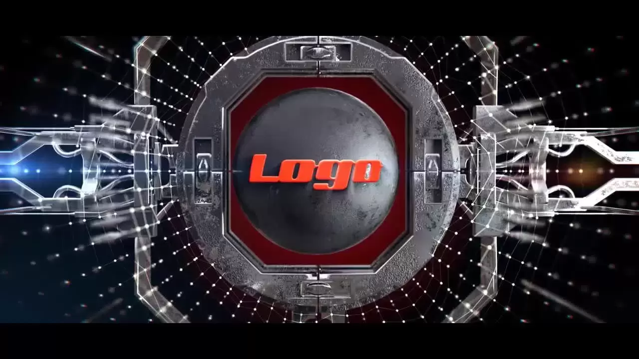 LOGO标志显示动态动画AE模板视频下载-附音频