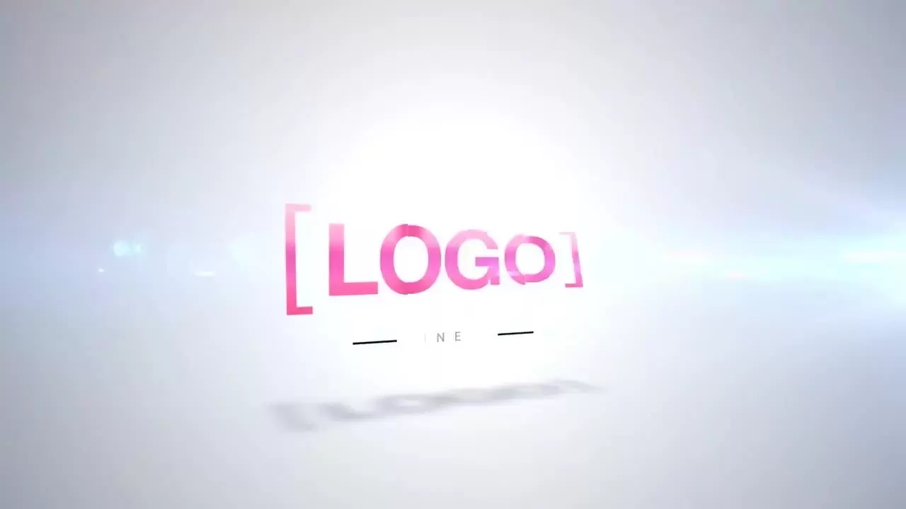 简约的旋转logo动画展示AE模板视频下载-附音频