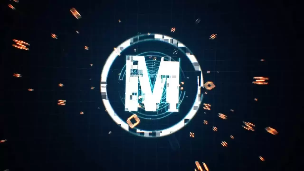 技术网格LOGO标志AE模板视频下载