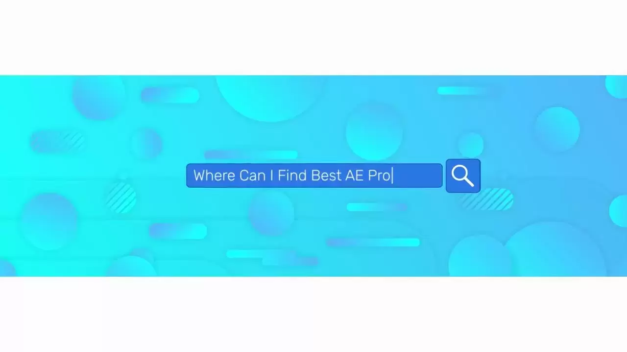 色彩丰富的Web搜索LOGO标志AE模板视频下载