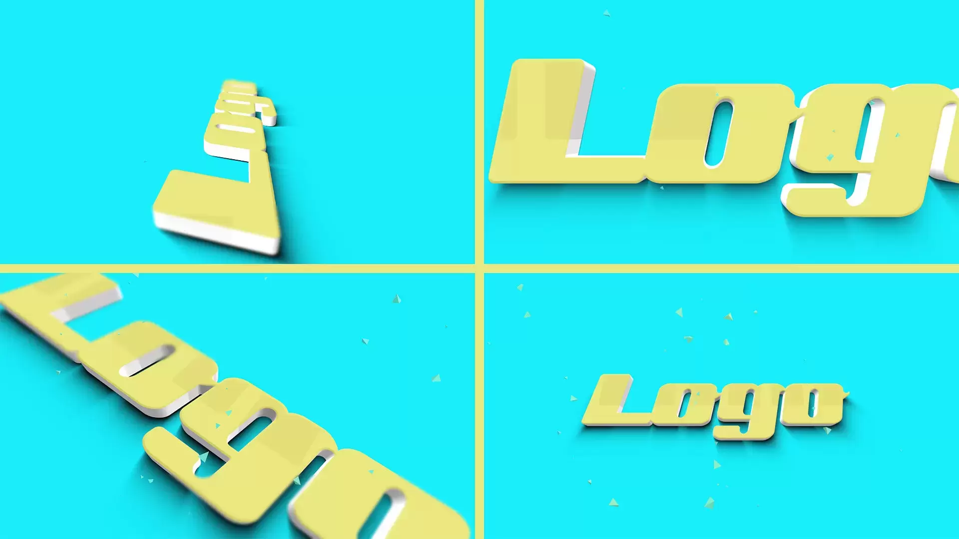 现代优雅动画Logo展示AE模板视频下载(含音频)