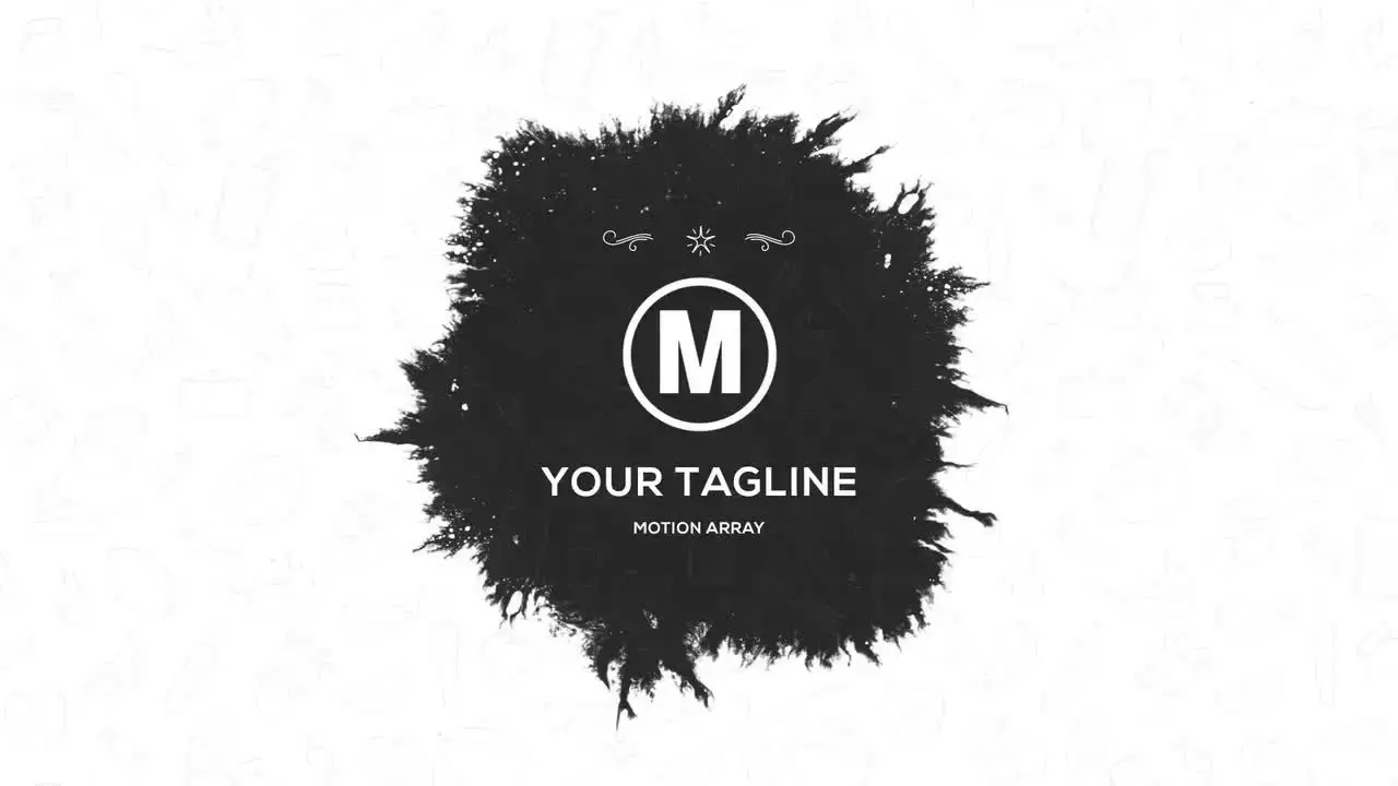 带有清新的有机动画食品LOGO标志显示AE模板视频下载(含音频)