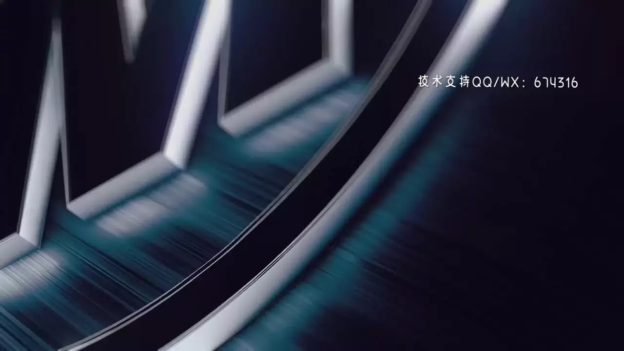 3D电影LOGO标志显示AE模板