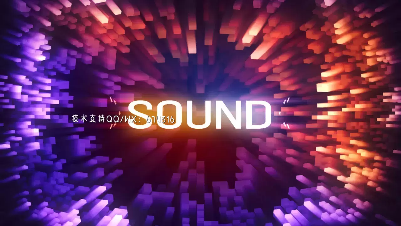 超现代的声音LOGO标志AE模板视频下载