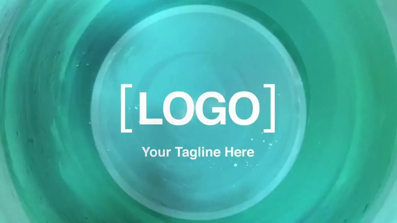 墨水漩涡效果logo标志AE模板视频下载