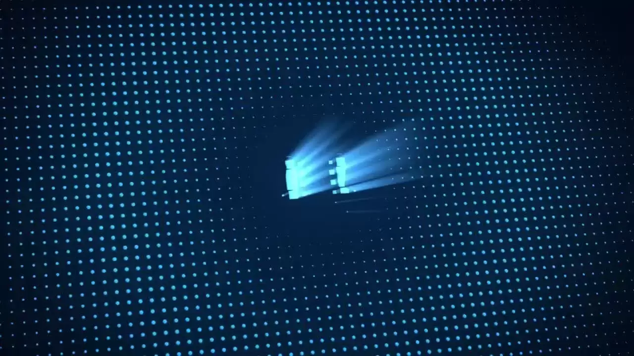 超现代的技术数字日志LOGO标志显示AE模板视频下载
